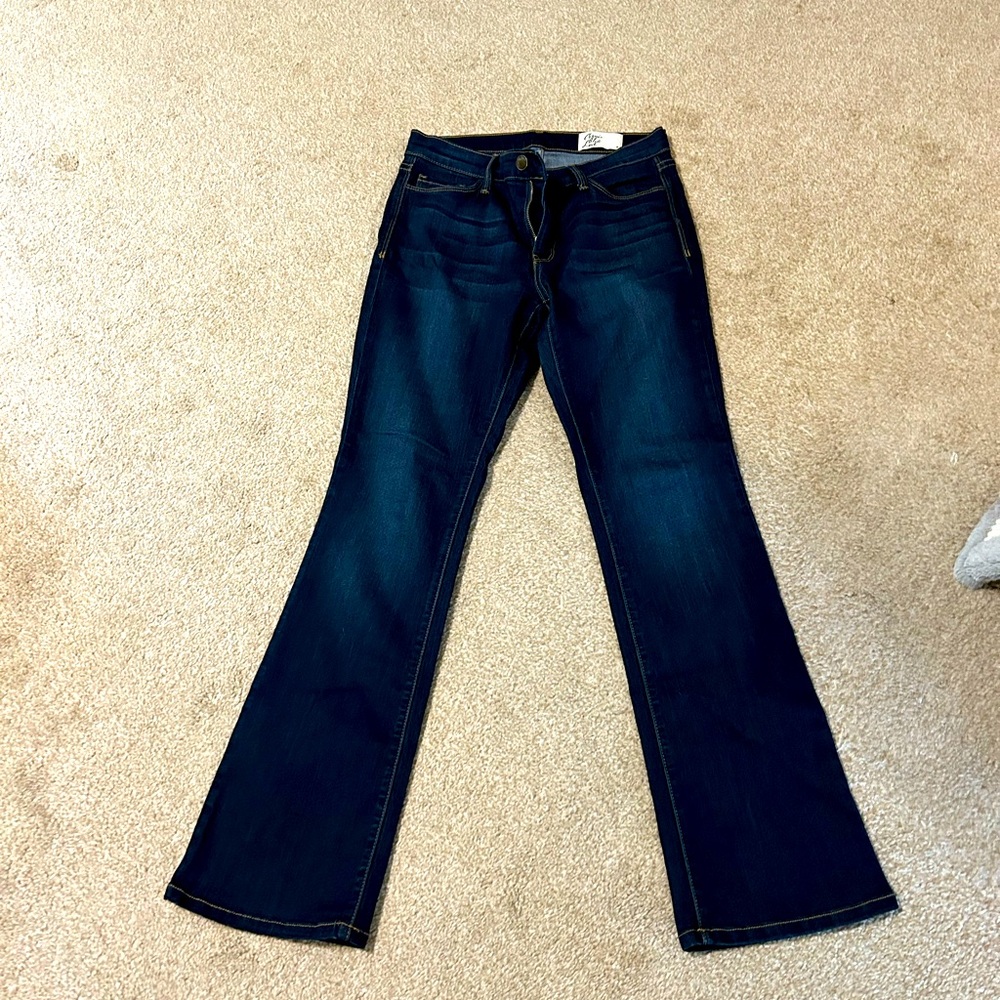 Cosmic blue love Brennan bootcut jeans